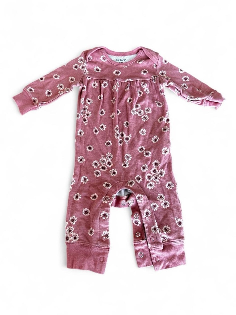 Carter's Dusty Rose Floral Baby One-Piece